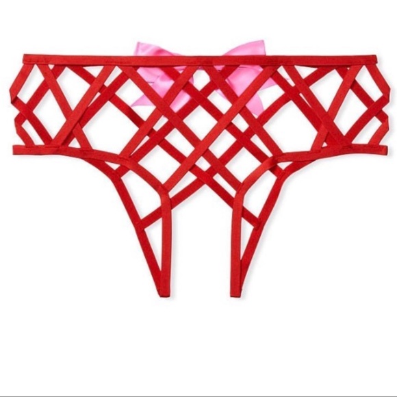 (M)Victoria's Secret VERY SEXY Caged Ouvert Cheeky Panty - Picture 4 of 6